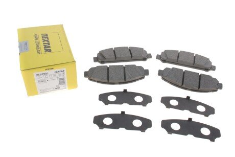 Колодки гальмивни (передни) Toyota Venza 2.7/3.5 08-16 (Advics) (opt-om) TEXTAR 2599901