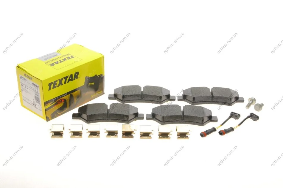 Колодки гальмівні (задні) MB Sprinter 209-319 CDI/VW Crafter 30-35 06- (Bosch) Q+ (з датчиками) UA63 TEXTAR 2919001 (фото 1)