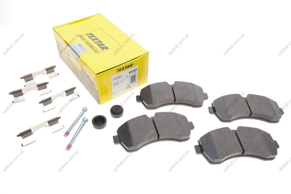 Колодки гальмівні (передні) MB Sprinter 509-515CDI/VW Crafter 50 06- (спарка) (Brembo) Q+ UA63 TEXTAR 2920002 (фото 1)