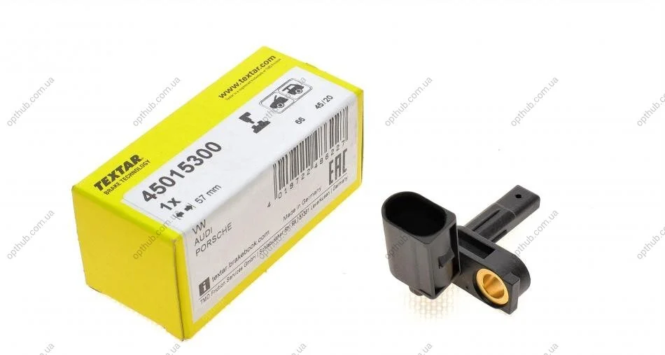Датчик ABS (передній) Audi Q7 07-15/Porsche Cayenne 10-/VW Touareg 3.0-4.8 10-18 (opt-om) TEXTAR 45015300 (фото 1)