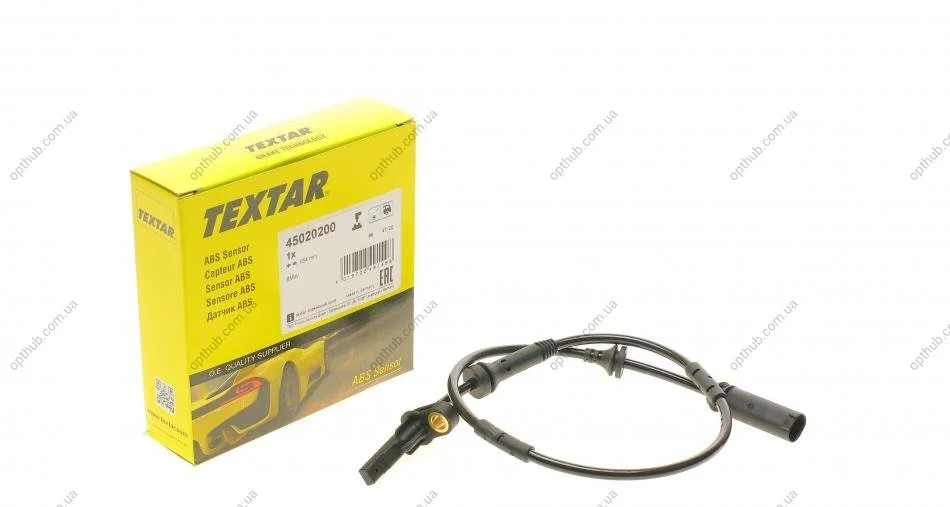Датчик ABS (задній) BMW X3 (F25)/4 (F26) 12-18 (L=654mm) (opt-om) TEXTAR 45020200 (фото 1)