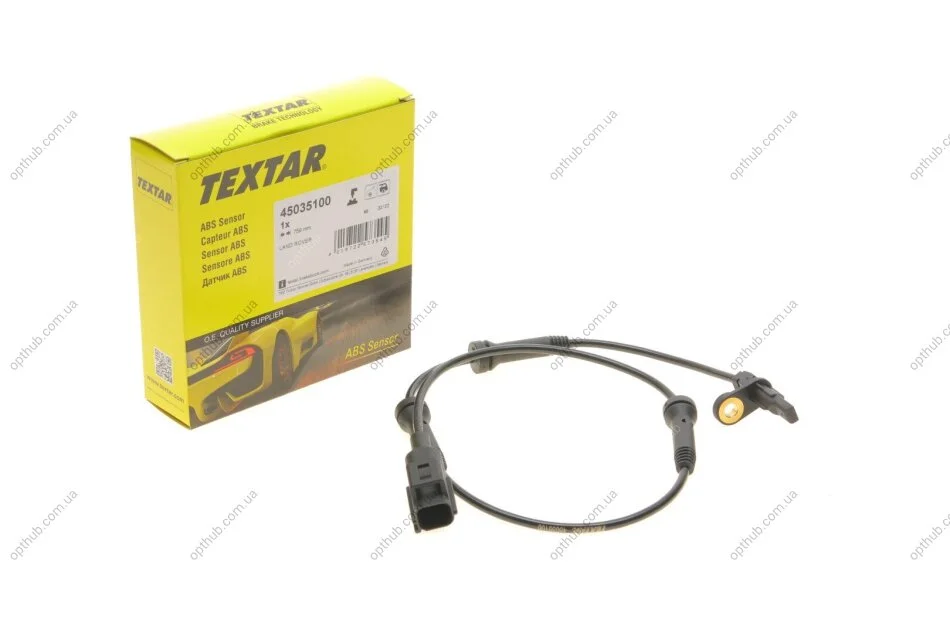 Датчик ABS (задній) Land Rover Range Rover Evoque 11-19 (L=759mm) (opt-om) TEXTAR 45035100 (фото 1)