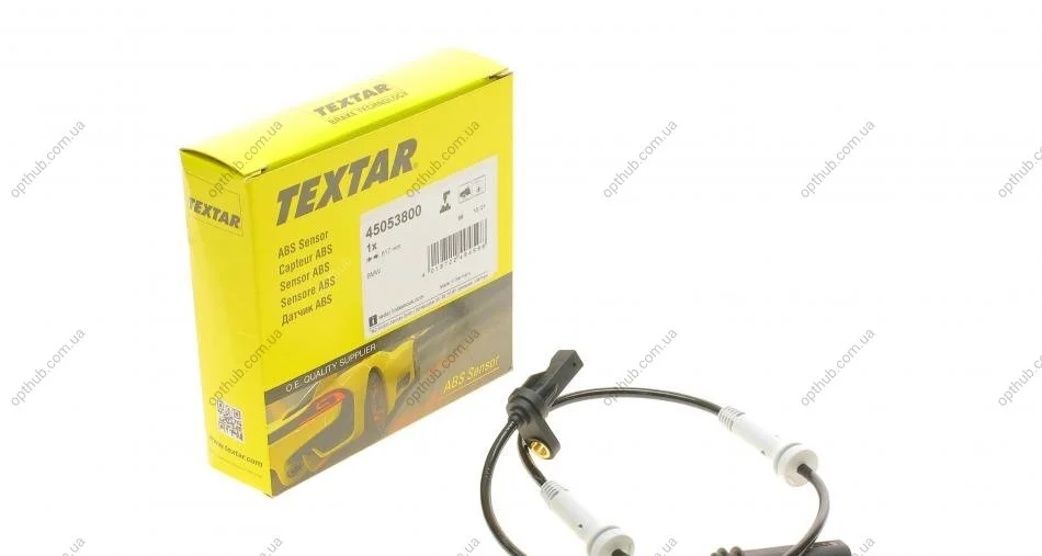 Датчик ABS (передній) BMW 1 (F20/F21)/2 (F22/F87)/3 (F30/F80)/4 (F33/F83) 12- (L=617mm) UA63 TEXTAR 45053800 (фото 1)