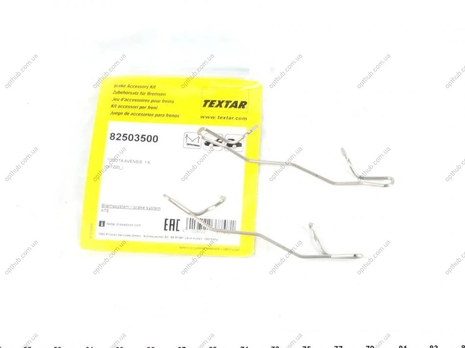 Планка суппорта (переднього) притискна Ford Connect 02- UA63 TEXTAR 82503500 (фото 1)