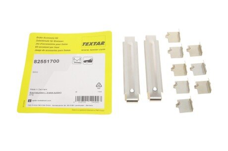 Ремкомплект колодок гальмівних (передніх) BMW 5 (G30/F90)/X5 (G05/F95) 15- B47/B48/B57/B58 UA63 TEXTAR 82551700