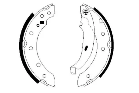 Гальмівна колодка CITROEN SAXO, XSARA, ZX DACIA LOGAN PEUGEOT 106 II, 206, 206+, 306 RENAULT CLIO II, LAGUNA I, LOGAN I, SANDERO/STEPWAY I, THALIA I, THALIA II, THALIA III 1.0-Electric 03.91- TEXTAR 91048000