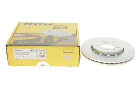 Диск гальмивний (передний) Skoda Octavia/Fabia/Roomster 06- (256x22) PRO+ UA63 TEXTAR 92082205