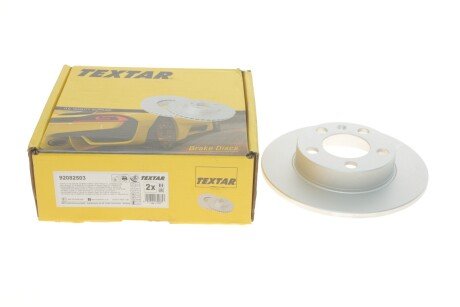 Диск гальмівний (задній) Skoda Fabia/Octavia/Roomster 98-/VW Golf IV (230x9) PRO UA63 TEXTAR 92082503