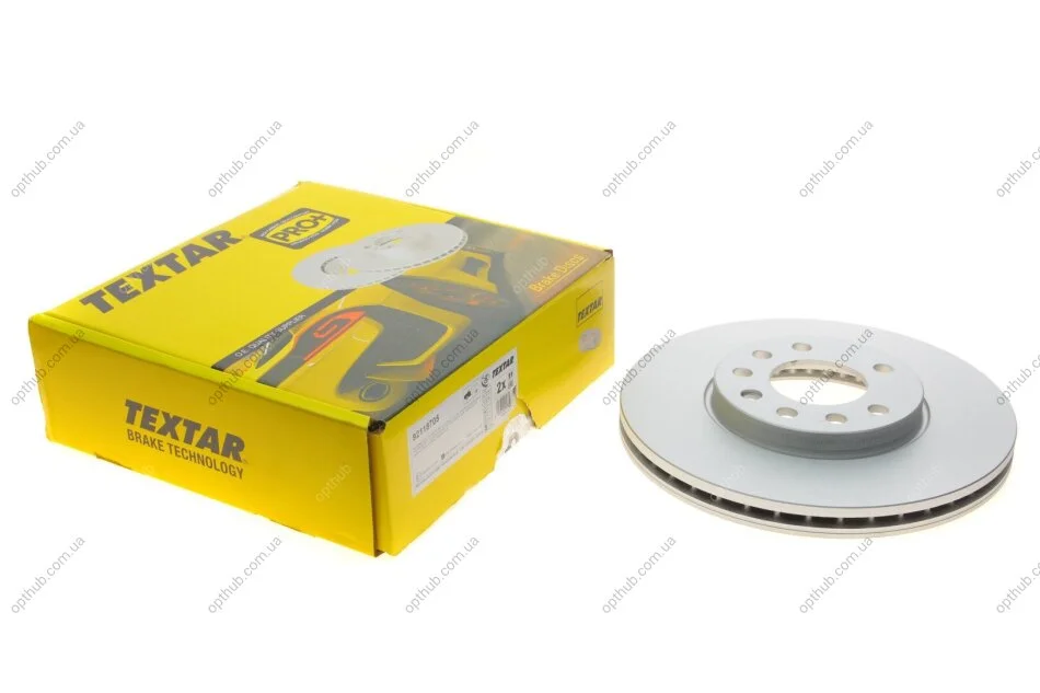 Диск гальмівний (передній) Opel Vectra C 02- (285x24.9) PRO+ UA63 TEXTAR 92118705 (фото 1)