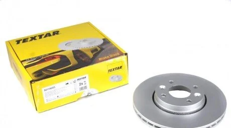 Диск гальмивний (передний) Renault Megane II/Clio II/III 1.2-1.5 dCI 02- (260x22) PRO UA63 TEXTAR 92119203