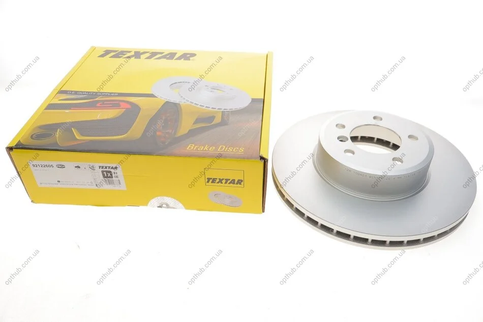 Диск гальмівний (передній) BMW 5 (E60/E61)/6 (E63) 03- (324x30) PRO+ UA63 TEXTAR 92122605 (фото 1)