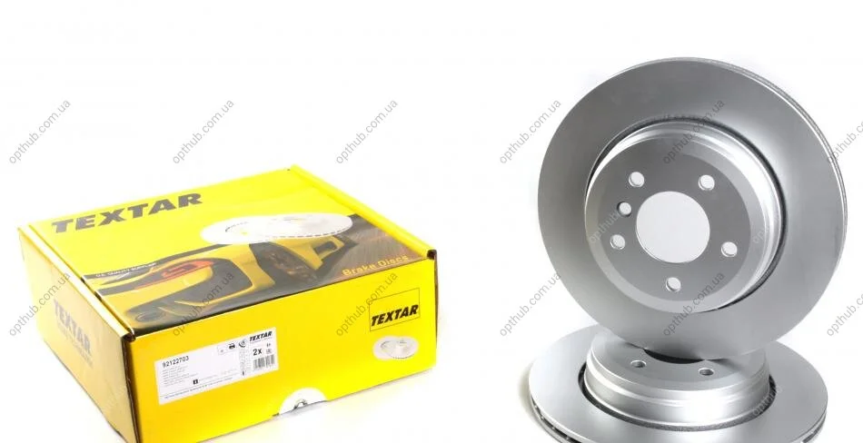 Диск гальмівний (задній) BMW 5 (E60)/5 (E61)/6 (E64) 03-12 (320x20) PRO UA63 TEXTAR 92122703 (фото 1)