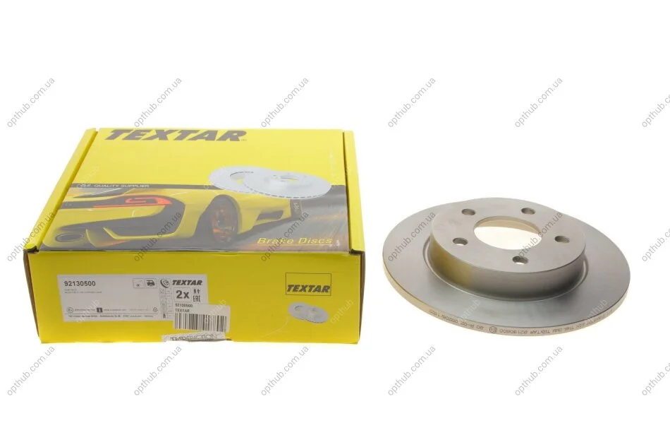 Диск гальмівний (задній) Mazda 3 1.3-2.2 MZR 04-14 (265x11) (opt-om) TEXTAR 92130500 (фото 1)