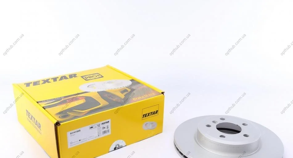 Диск гальмівний (передній) BMW X3 (E83) 03-11 (325x25) PRO+ UA63 TEXTAR 92141505 (фото 1)