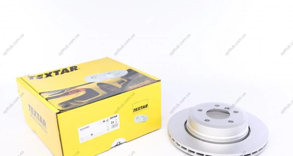 Диск гальмівний (задній) BMW X3 (E83) 03-11 (320x22) PRO UA63 TEXTAR 92141603 (фото 1)