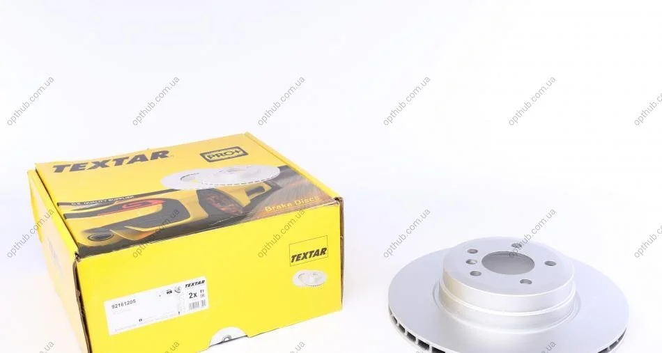 Диск гальмівний (задній) BMW X5 (E70/F15/F85)/X6 (E71,E72,F16) 06- (345x24) PRO+ UA63 TEXTAR 92161205 (фото 1)