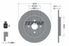 Диск гальмівний задн лів/прав (без маточини) TOYOTA YARIS, YARIS / VIOS 1.0-1.8 01.05-06.20 TEXTAR 92161900 (фото 1)