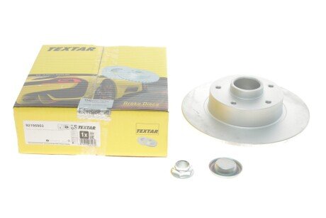 Диск гальмівний (задній) Renault Megane 08- (260x8) (+ABS) (з підшипником) PRO UA63 TEXTAR 92195903