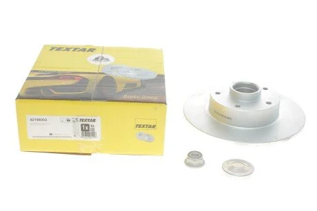 Диск гальмівний (задній) Renault Megane III/Scenic III 08- (260x8) (+ABS) PRO UA63 TEXTAR 92196003