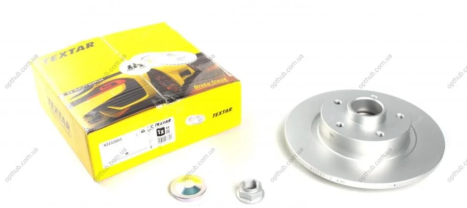 Диск гальмівний (задній) Renault Scenic III 09- (274х11) (з підшипником) PRO UA63 TEXTAR 92232603 (фото 1)