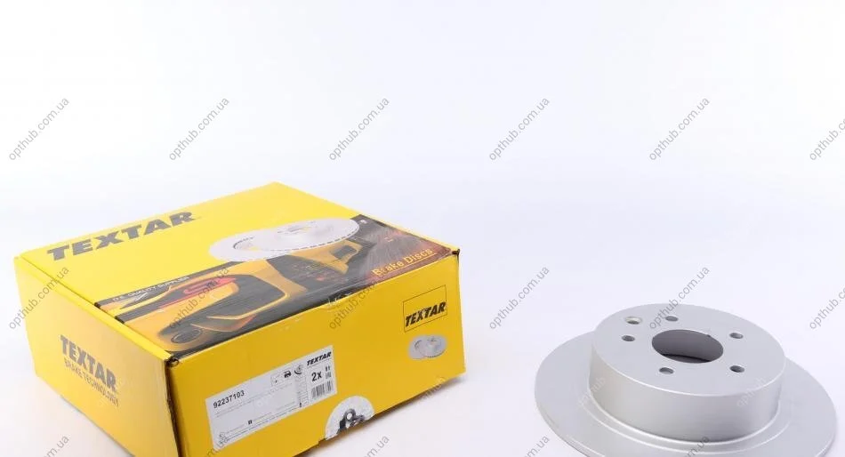 Диск гальмівний (задній) Nissan Juke 10-/Qashqai 07- (291x9) PRO UA63 TEXTAR 92237103 (фото 1)