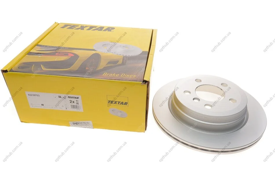 Диск гальмівний (задній) BMW 3 (F30/F31)/ 4 (F32/F36) 11- (300x20) PRO UA63 TEXTAR 92239703 (фото 1)