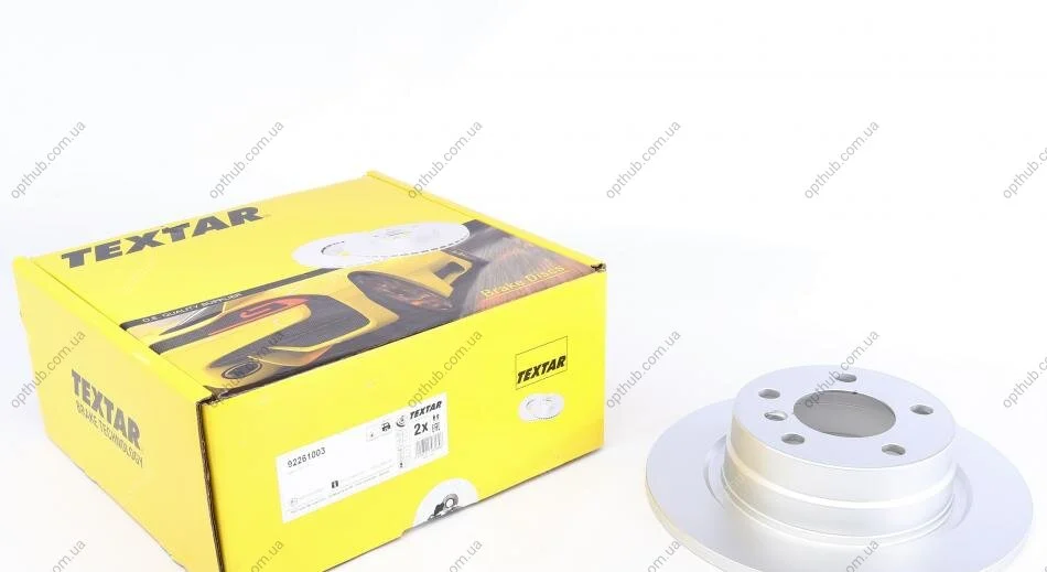 Диск гальмівний (задній) BMW 1 (F20/F21)/ 2 (F22/F23) 11- (290x11) PRO UA63 TEXTAR 92261003 (фото 1)