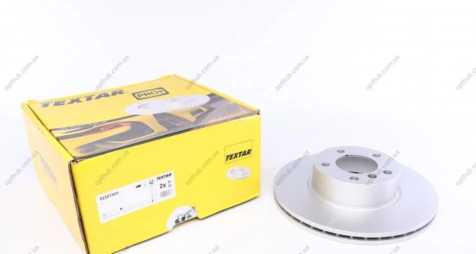 Диск гальмівний (передній) BMW 1(F20/F21) 11-/3 (E90/E91/E92) 07-11 (312x24) PRO+ UA63 TEXTAR 92261805 (фото 1)