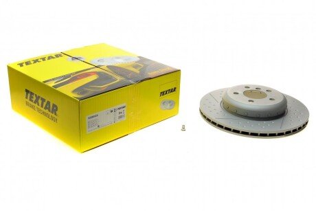 Диск гальмівний (задній) BMW 3 (F30/F80/F34)/4 (F36) 11- (з прорізом) (вентильований) (345x24) P UA63 TEXTAR 92265525