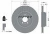 Диск гальмівний (задній) BMW 5 (F07/F11)/ 7(F01/F02/F03/F04) 08-17 (370x24) PRO (opt-om) TEXTAR 92270003 (фото 2)