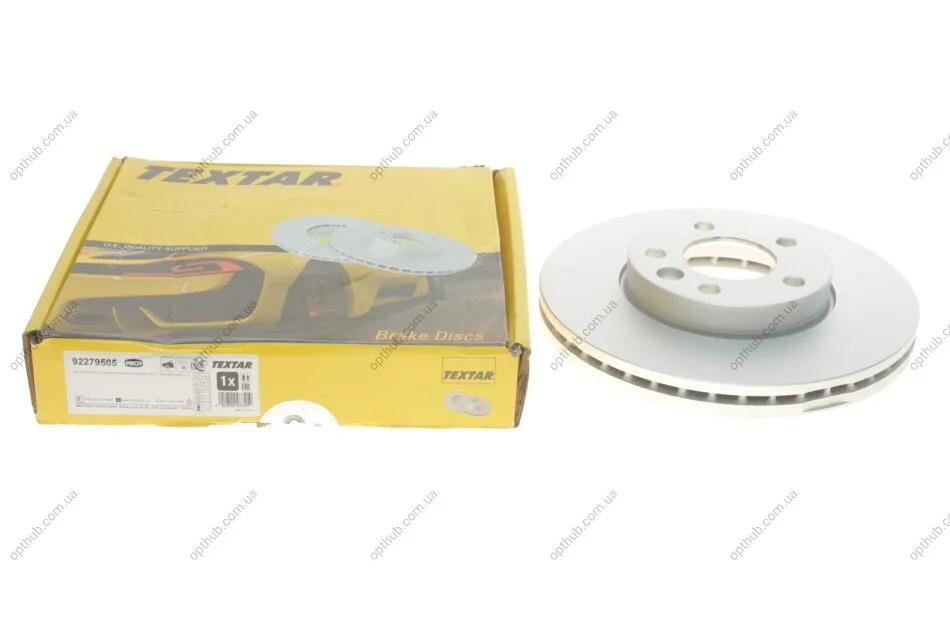 Диск гальмівний (передній) VW T6/Multivan VI 15-/Touareg 02-10 (308x29.5) PRO+ UA63 TEXTAR 92279505 (фото 1)