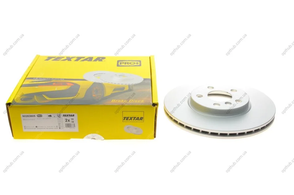 Диск гальмівний (передній) BMW 2 (F44-46)/X1 (F48) 13- (307x24) PRO+ UA63 TEXTAR 92283605 (фото 1)