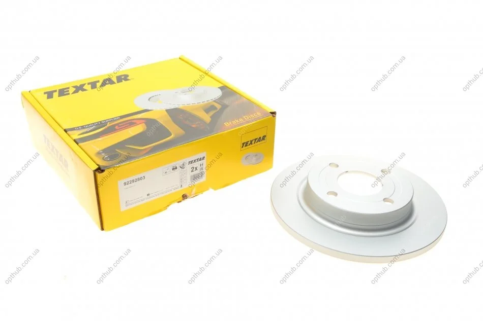 Диск гальмівний (задній) Ford Fiesta 17- (253x12) PRO (opt-om) TEXTAR 92292803 (фото 1)