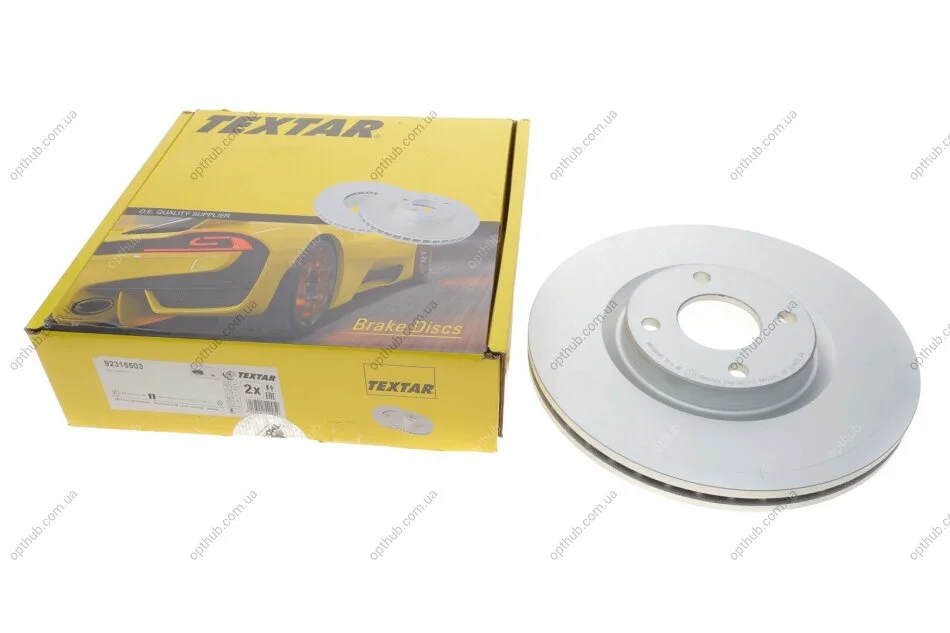 Диск гальмівний (передній) Ford Ecosport 1.0-2.0 12- (300x25) PRO (opt-om) TEXTAR 92315503 (фото 1)