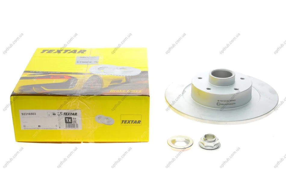 Диск гальмівний (задній) Renault Megane/ Scenic 1.5/1.6dCi 16- (290x11) PRO (opt-om) TEXTAR 92316503 (фото 1)