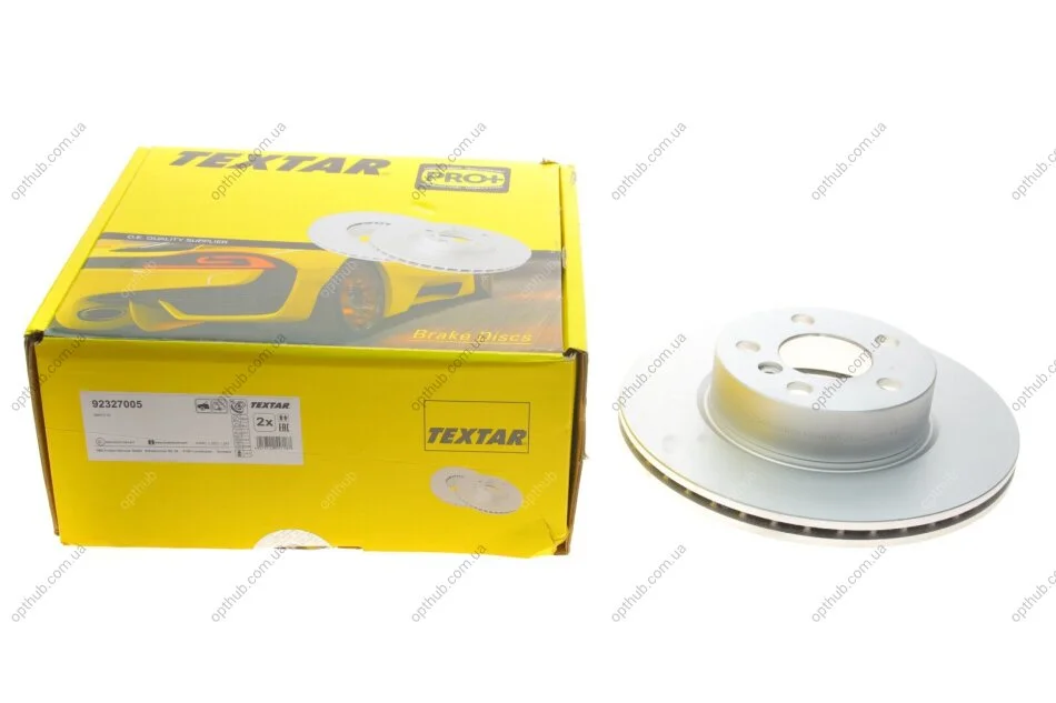 Диск гальмівний (передній) BMW 3 (G20/G80/G28) 19- (294x22) PRO+ B47/B48 (opt-om) TEXTAR 92327005 (фото 1)