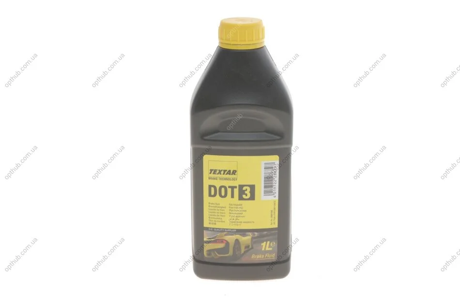Рідина гальмівна DOT3 (1л) (opt-om) TEXTAR 95001200 (фото 1)