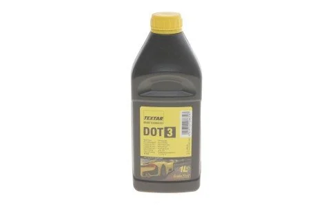 Рідина гальмівна DOT3 (1л) (opt-om) TEXTAR 95001200