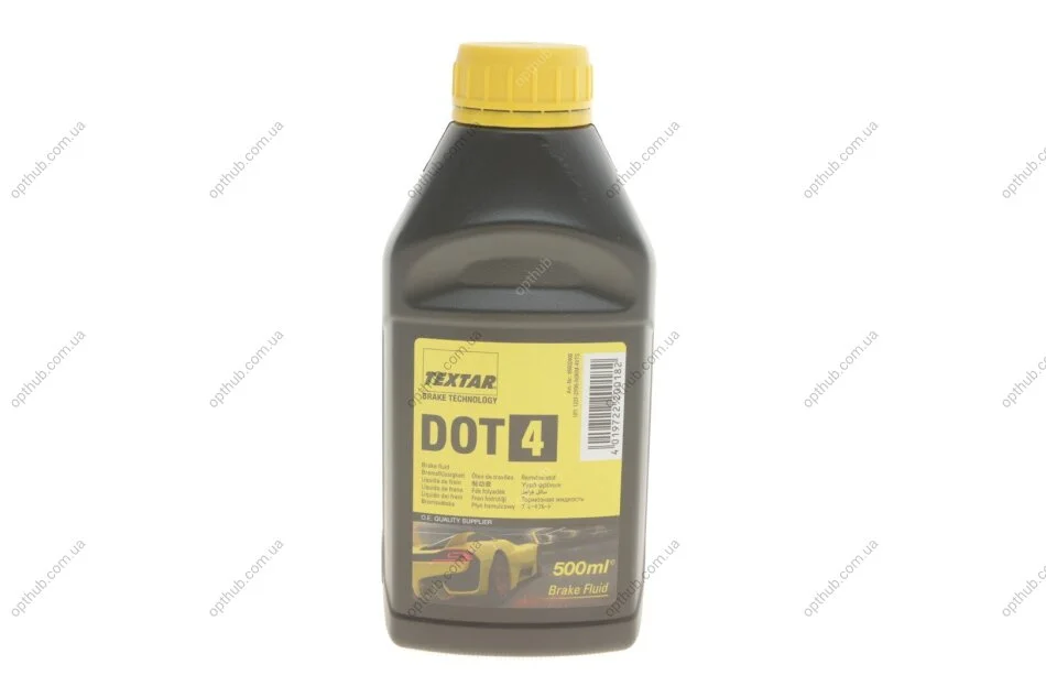 Рідина гальмівна DOT4 (0.5L) (opt-om) TEXTAR 95002400 (фото 1)