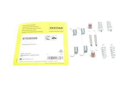 Комплект пружинок колодок ручника MB C-сlass 07-/CLK 02-10/E-class 09-/S-class 05- UA63 TEXTAR 97038300