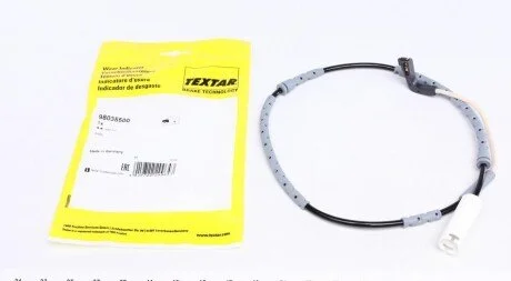Датчик зносу гальмівних колодок (передніх) BMW 3 (E90-93)/ X1 (E84) 04-11 (L=850mm) UA63 TEXTAR 98035500