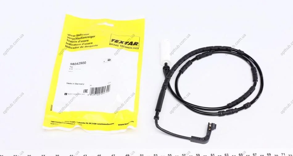 Датчик зносу гальмівних колодок (задніх) BMW X1 (E84) 2.0d 09-15 (L=1130mm) (opt-om) TEXTAR 98042900 (фото 1)