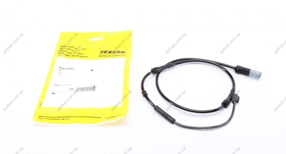 Датчик зносу гальмівних колодок (передніх) BMW X3/X4 10- (L=955mm) UA63 TEXTAR 98043500 (фото 1)
