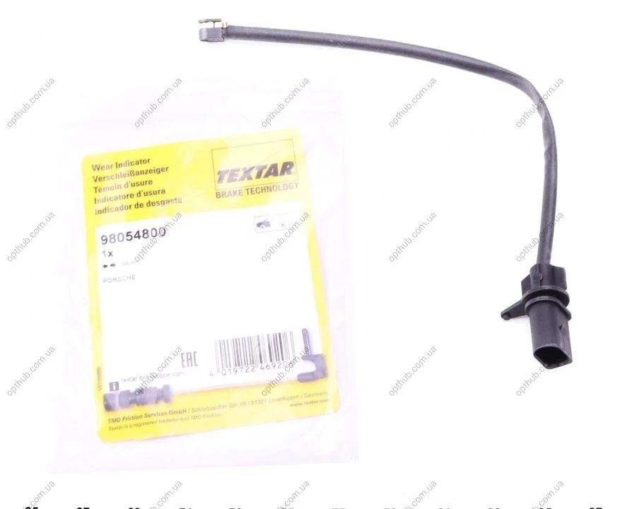 Датчик зносу гальмівних колодок (передніх) Audi A6 04-11/Porsche Macan 14- (opt-om) TEXTAR 98054800 (фото 1)