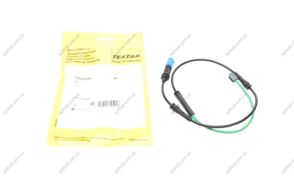 Датчик зносу гальмівних колодок (задніх) BMW 3 (G20/G21) 18- (L=802mm) (opt-om) TEXTAR 98064200 (фото 1)