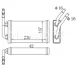 Радіатор пічки FORD TRANSIT, TRANSIT TOURNEO 2.0-2.5D 06.94-12.00 THERMOTEC D6G010TT (фото 3)