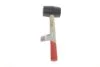 Киянка гумова, 50 г, 55 мм, рукоятка дерев\'яна Top-tools 02A320 (фото 2)