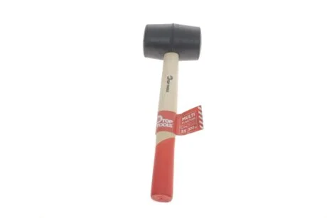 Киянка гумова, 50 г, 55 мм, рукоятка дерев\'яна Top-tools 02A320
