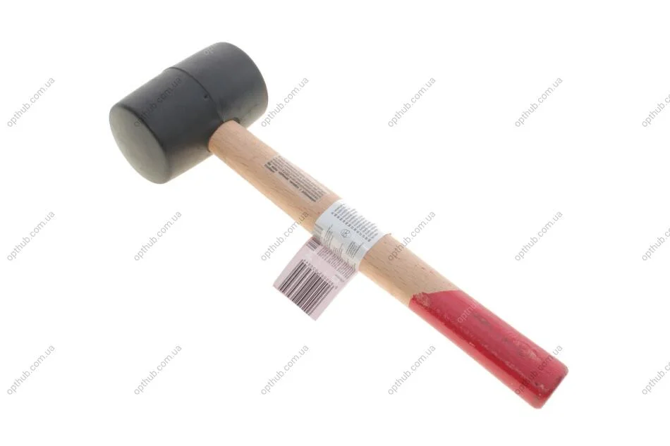 Киянка гумова, 50 г, 60 мм, рукоятка дерев\'яна Top-tools 02A325 (фото 1)