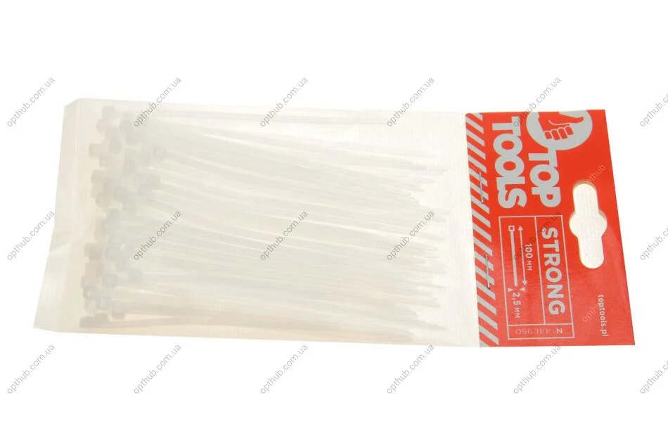 Хомути 2.5 x 100 мм, 100 шт. Top-tools 44E950 (фото 1)